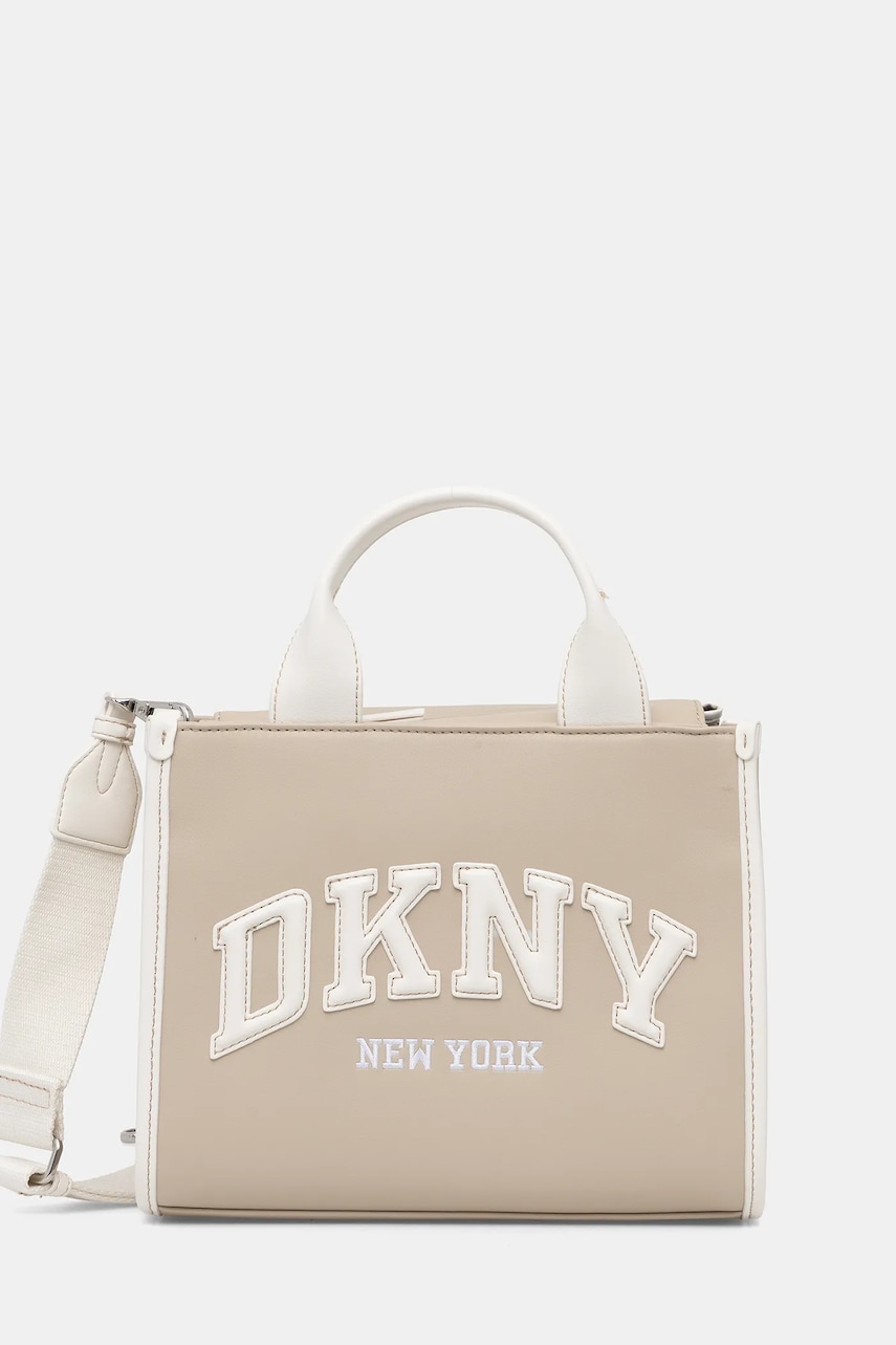 Dkny poșetă culoarea bej, R52AZC80