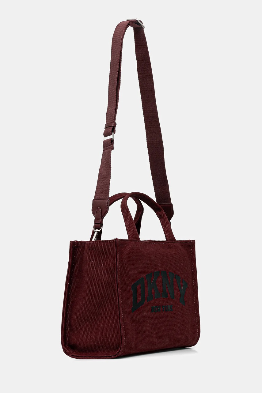 Хлопковая сумка Dkny цвет бордовый R41AOR57