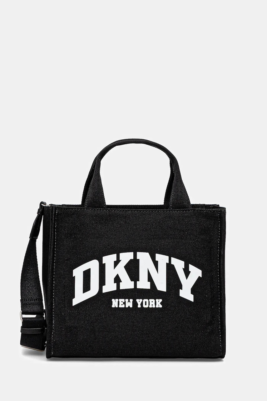Dkny geantă de bumbac culoarea negru, R41AOR57