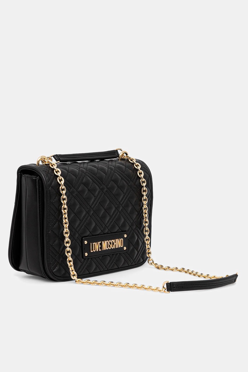 Τσάντα Love Moschino χρώμα: μαύρο, JC4000PP1NLA0000 φωτογραφία