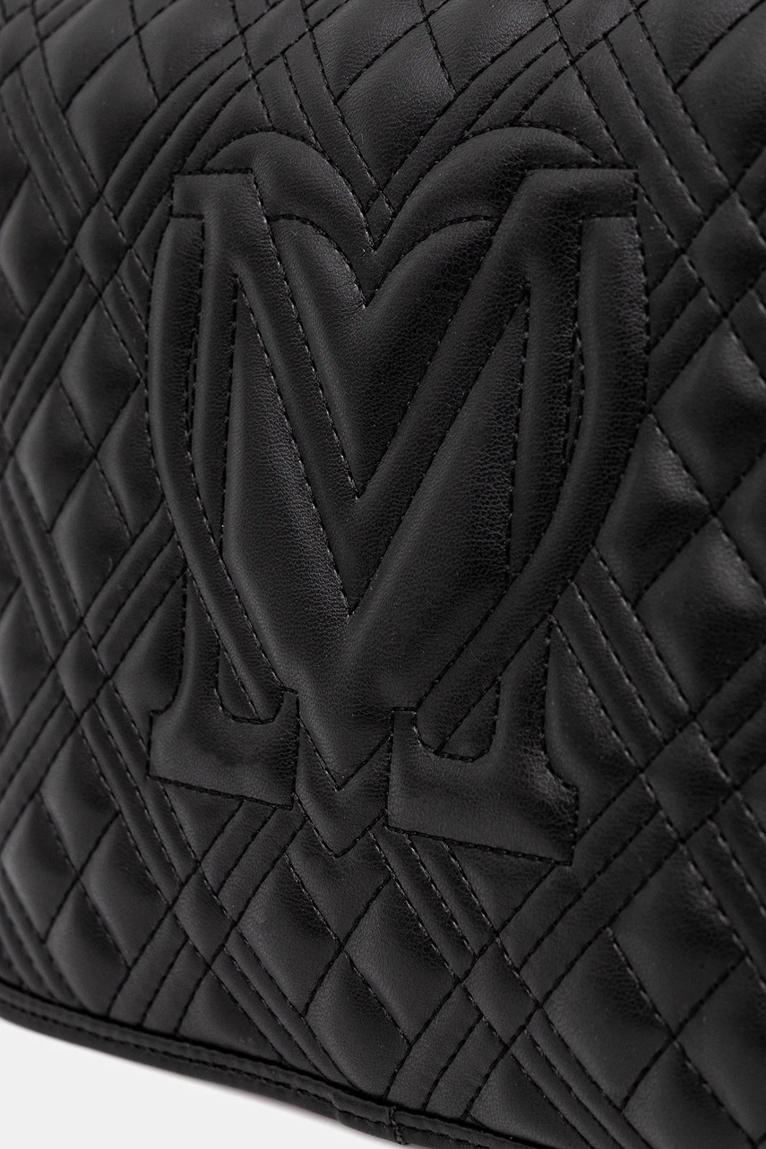 Τσάντα Love Moschino χρώμα: μαύρο, JC4000PP1NLA0000 φωτογραφία