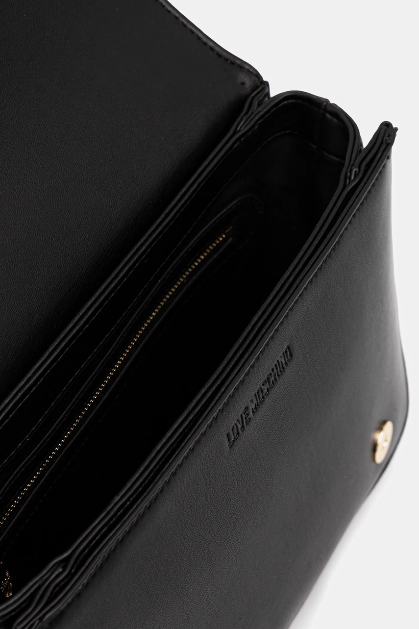 Τσάντα Love Moschino χρώμα: μαύρο, JC4000PP1NLA0000 φωτογραφία
