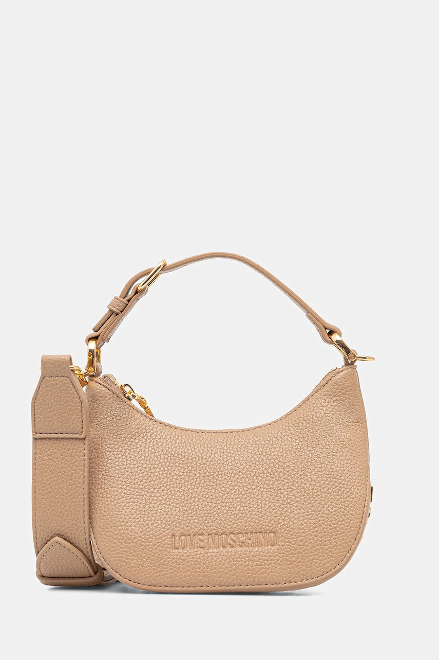 Love Moschino poșetă culoarea bej, JC4019PP1NLT0104