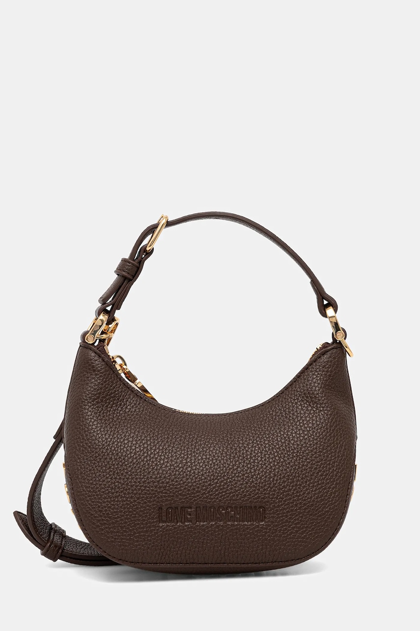 Love Moschino geantă culoarea maro, JC4019PP1NLT0301