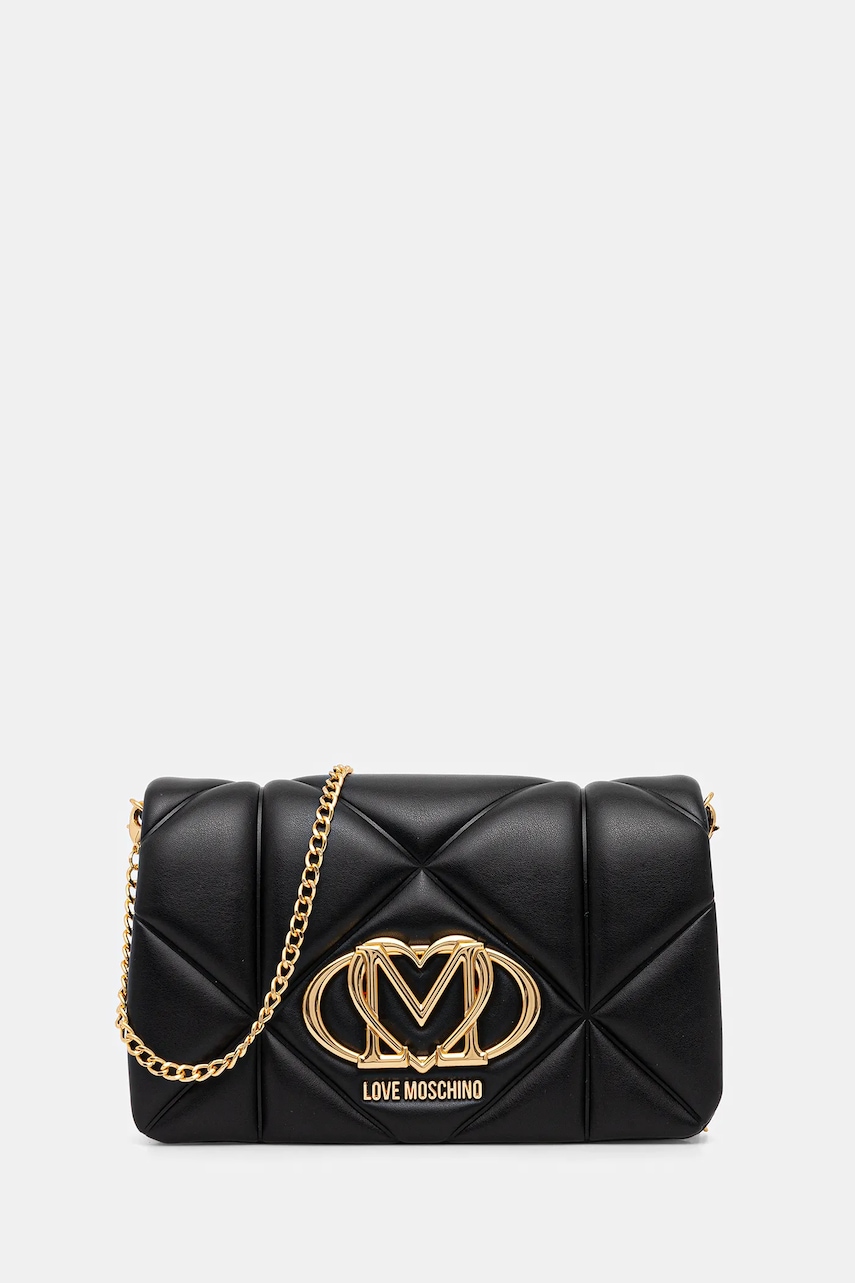 Love Moschino poșetă culoarea negru, JC4043PP1NLC0000