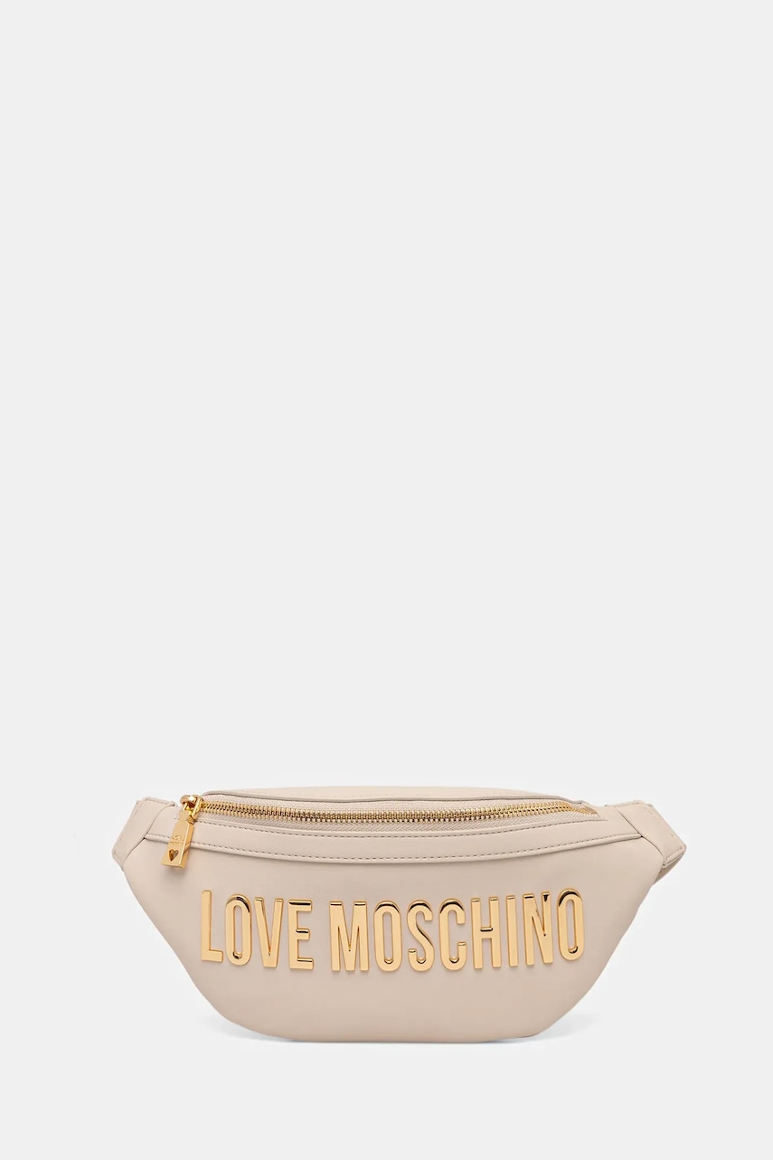 Love Moschino borsetă culoarea bej, JC4195PP1NKD0110