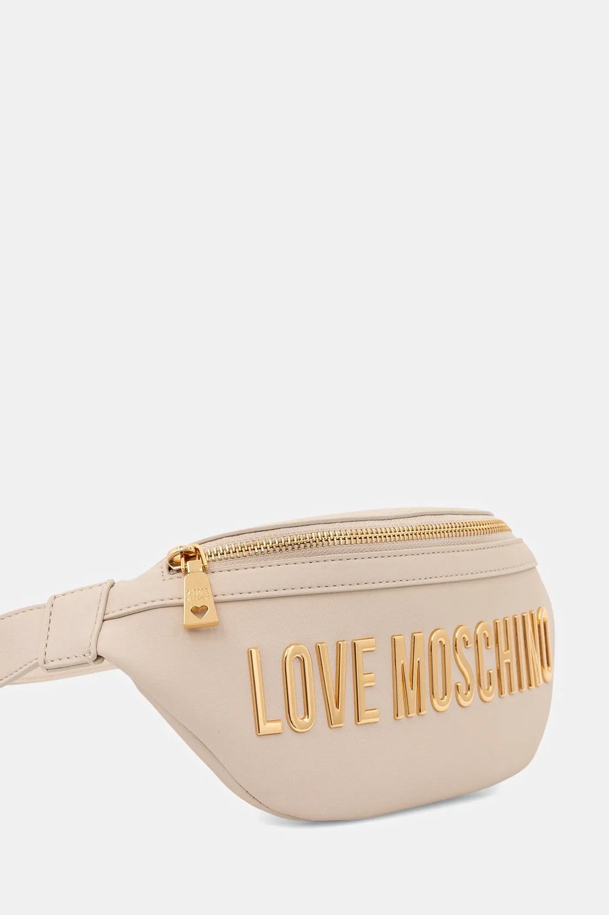 Сумка на пояс Love Moschino цвет бежевый JC4195PP1NKD0110