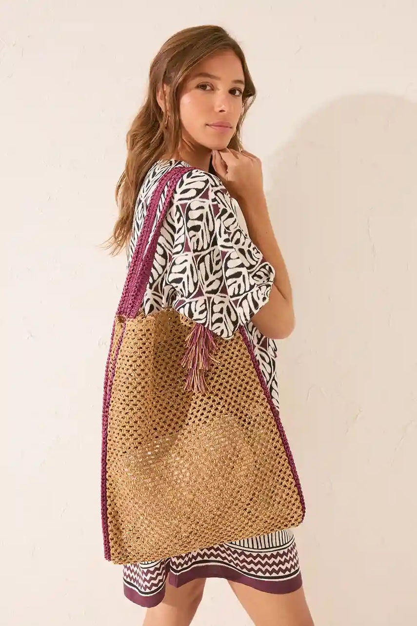 Пляжная сумка womensecret цвет бежевый 4382369