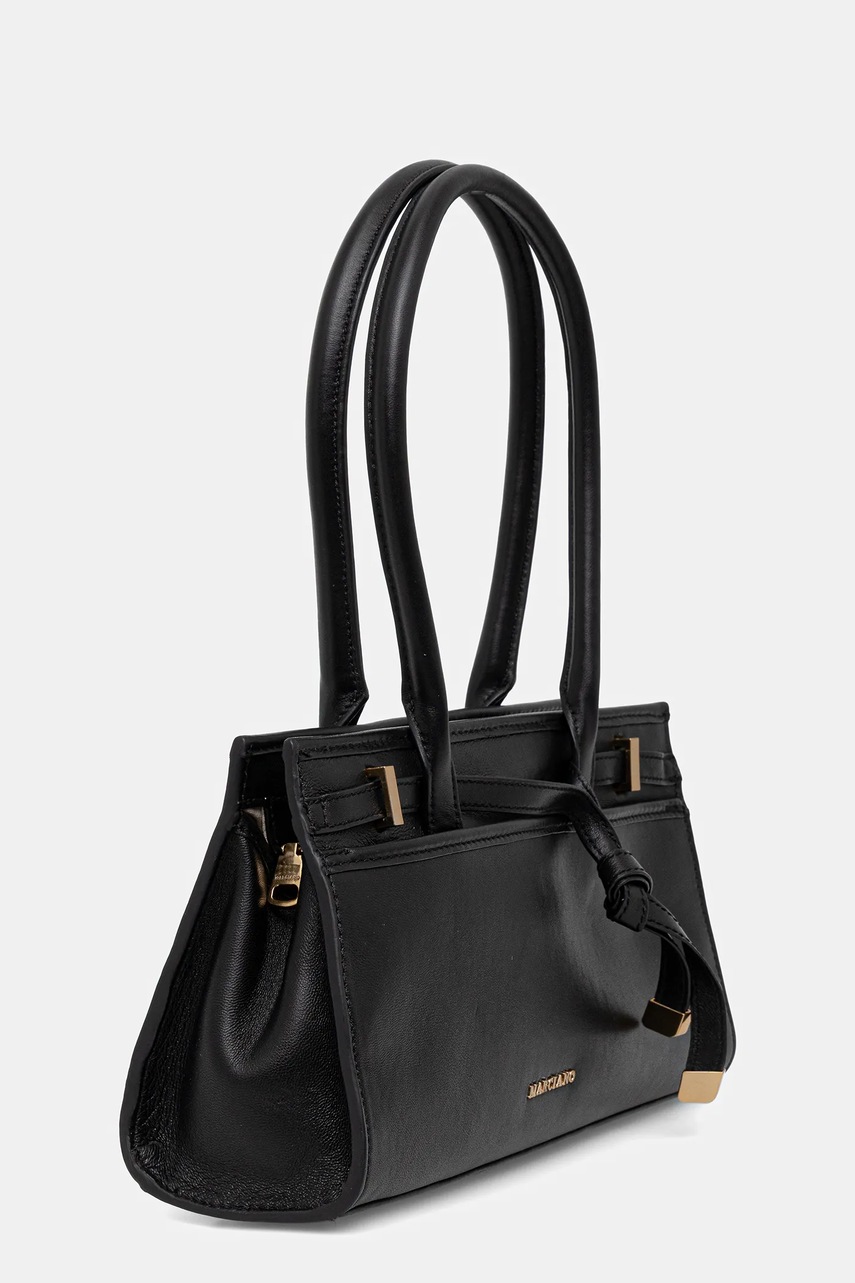 Δερμάτινη τσάντα Marciano by Guess χρώμα: μαύρο, 5BGZ22 7415A φωτογραφία