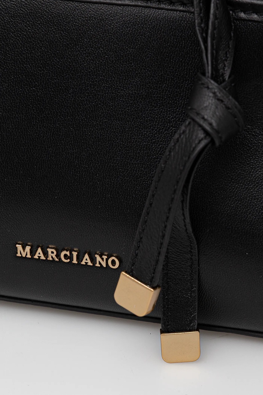 Δερμάτινη τσάντα Marciano by Guess χρώμα: μαύρο, 5BGZ22 7415A φωτογραφία