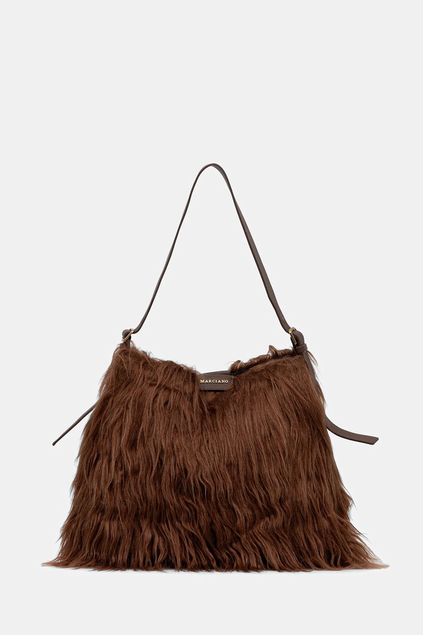 Levně Kabelka Marciano by Guess hnědá barva, 5BGZ15 7410A