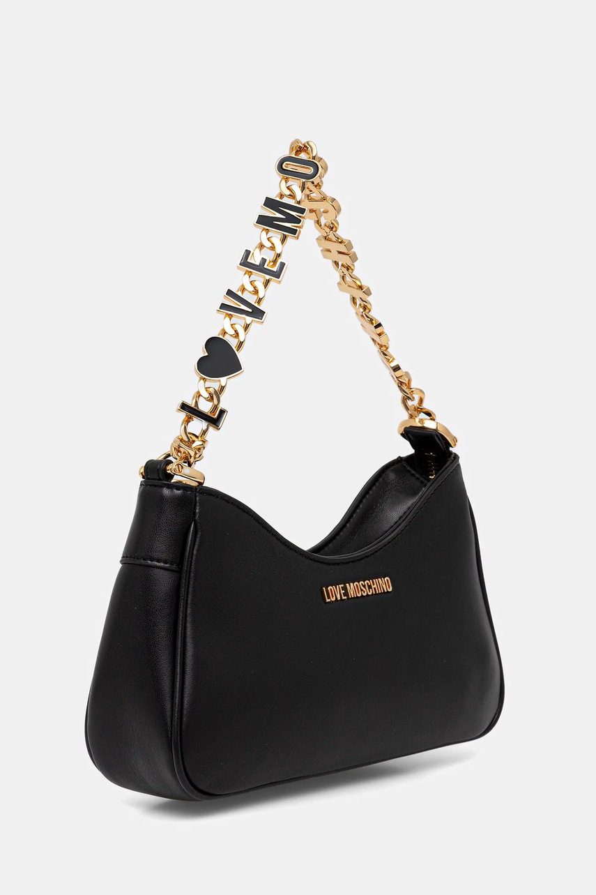 Кожаная сумочка Love Moschino цвет чёрный JC4070PP1NL1300A Кожаная сумочка Love Moschino цвет чёрный JC4070PP1NL1300A