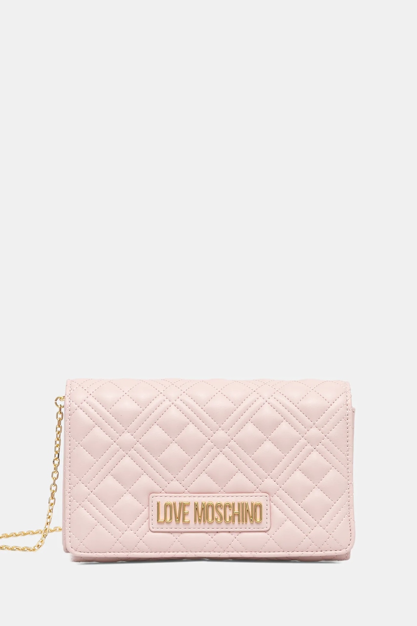 Love Moschino poșetă culoarea roz, JC4079PP1NLA0601