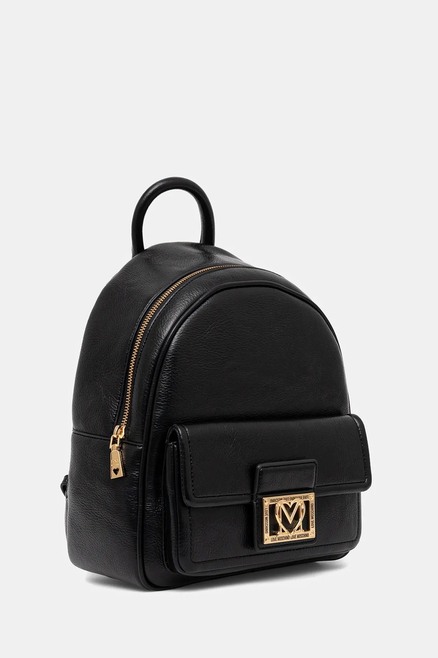 Рюкзак Love Moschino цвет чёрный маленький с аппликацией JC4091PP1NLI0000