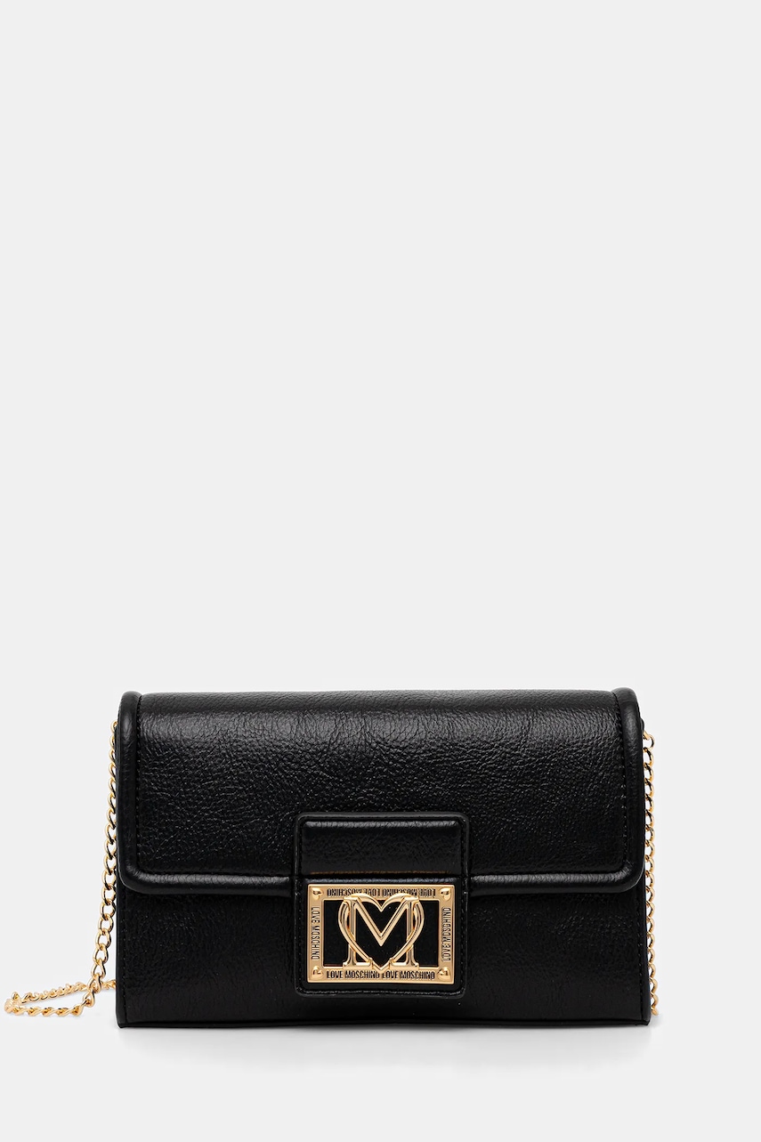 Love Moschino geantă culoarea negru, JC4093PP1NLI0000