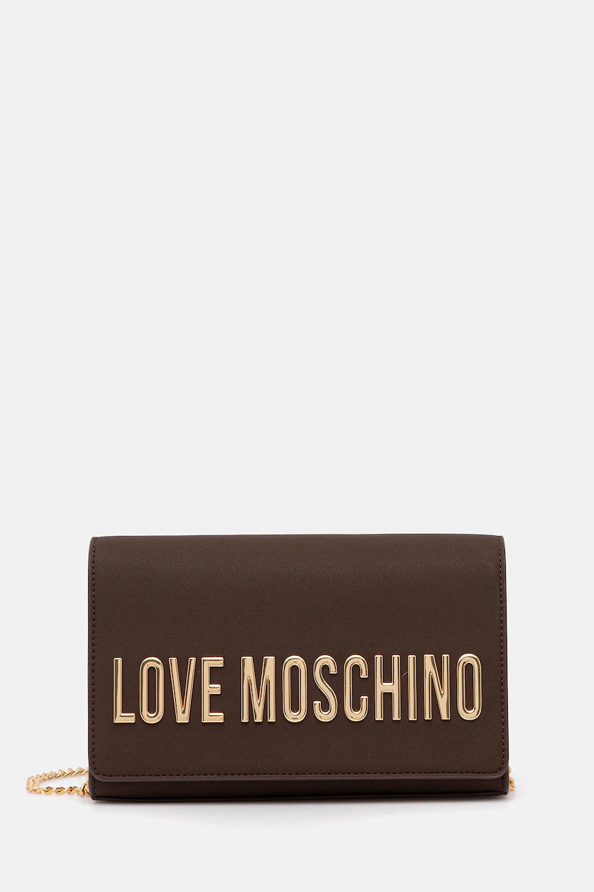 Love Moschino geantă culoarea maro, JC4103PP1NKD0301