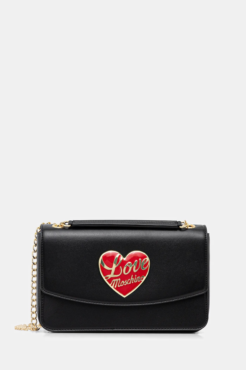Love Moschino poșetă culoarea negru, JC4184PP1NLP0000