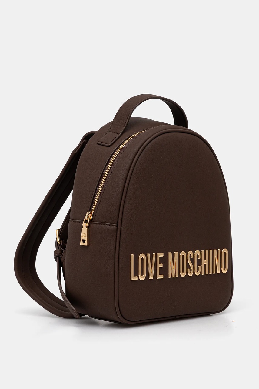 Рюкзак Love Moschino цвет коричневый маленький с аппликацией JC4197PP1NKD0301