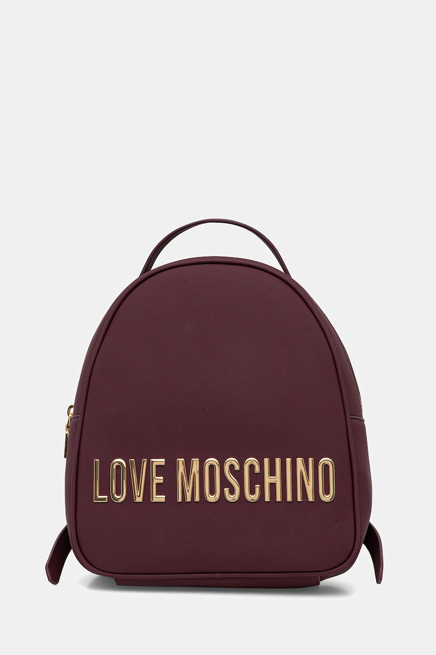 Love Moschino rucsac culoarea violet, mic, cu imprimeu, JC4197PP1NKD0552