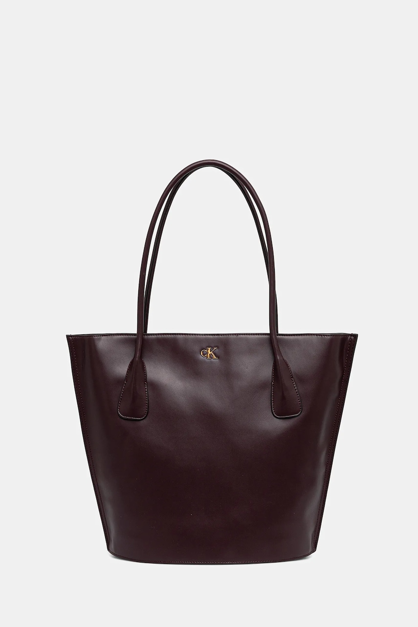 Levně Kabelka Calvin Klein vínová barva, LV04F3168G