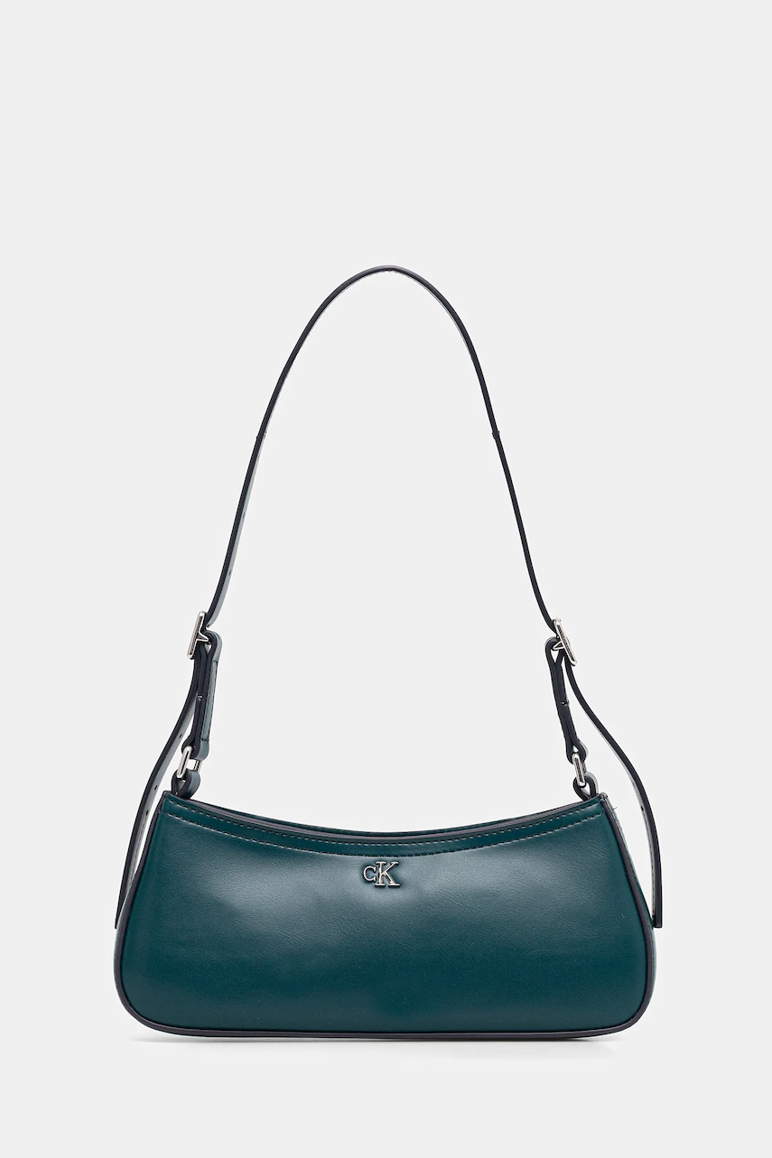 Levně Kabelka Calvin Klein zelená barva, LV04F3170G