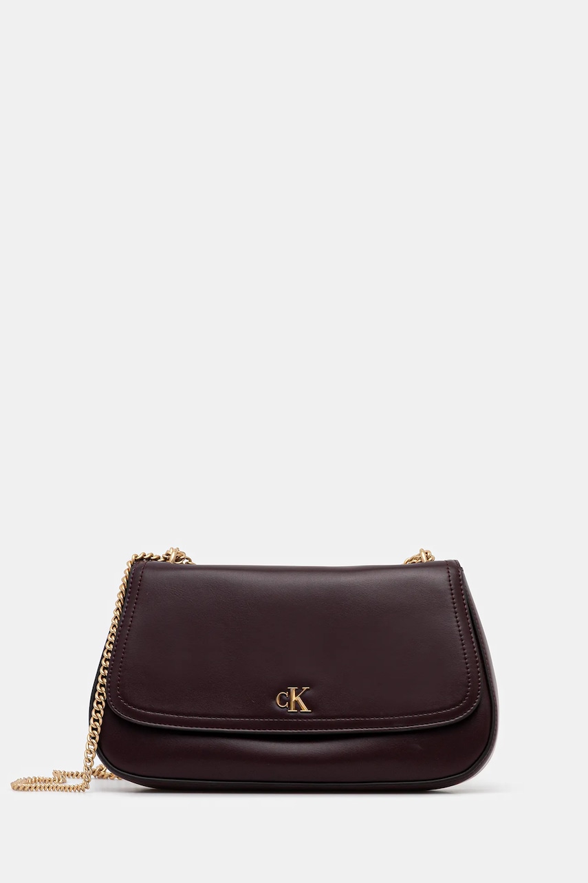 Levně Kabelka Calvin Klein vínová barva, LV04F3171G