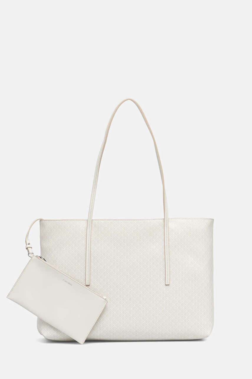 Levně Kabelka Calvin Klein bílá barva, LV04F3266G