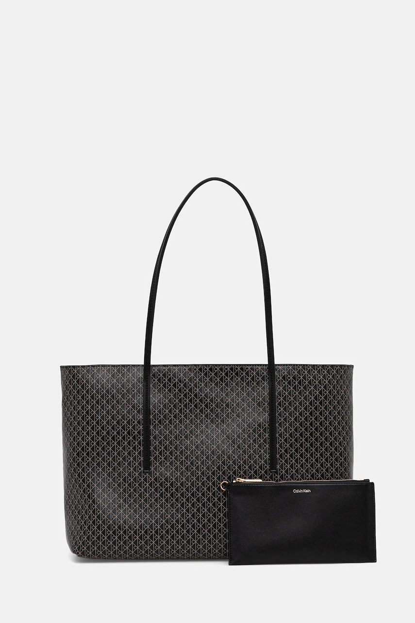 Levně Kabelka Calvin Klein hnědá barva, LV04F3266G