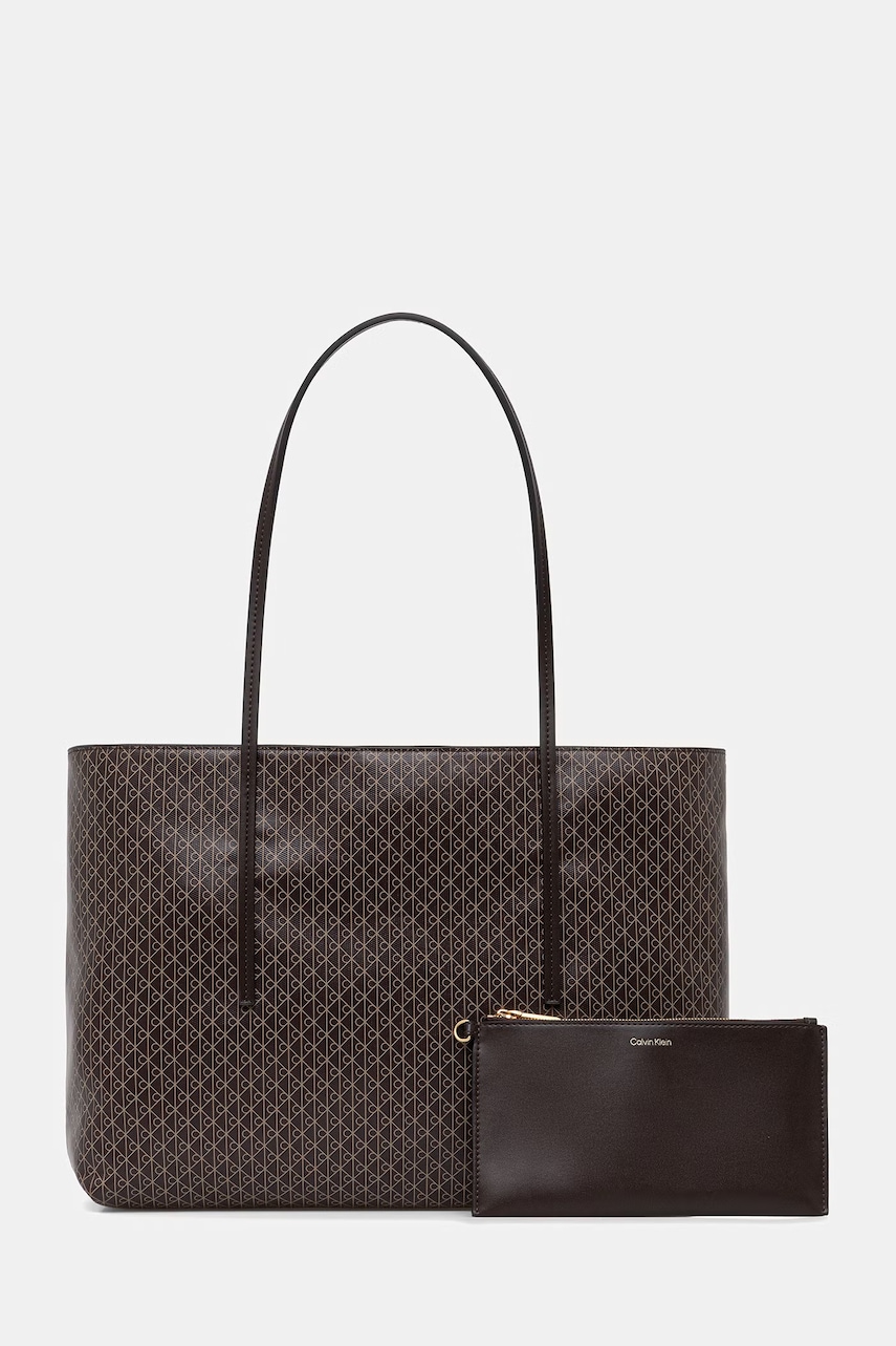 Calvin Klein tote bag pentru femei cu imitație de piele