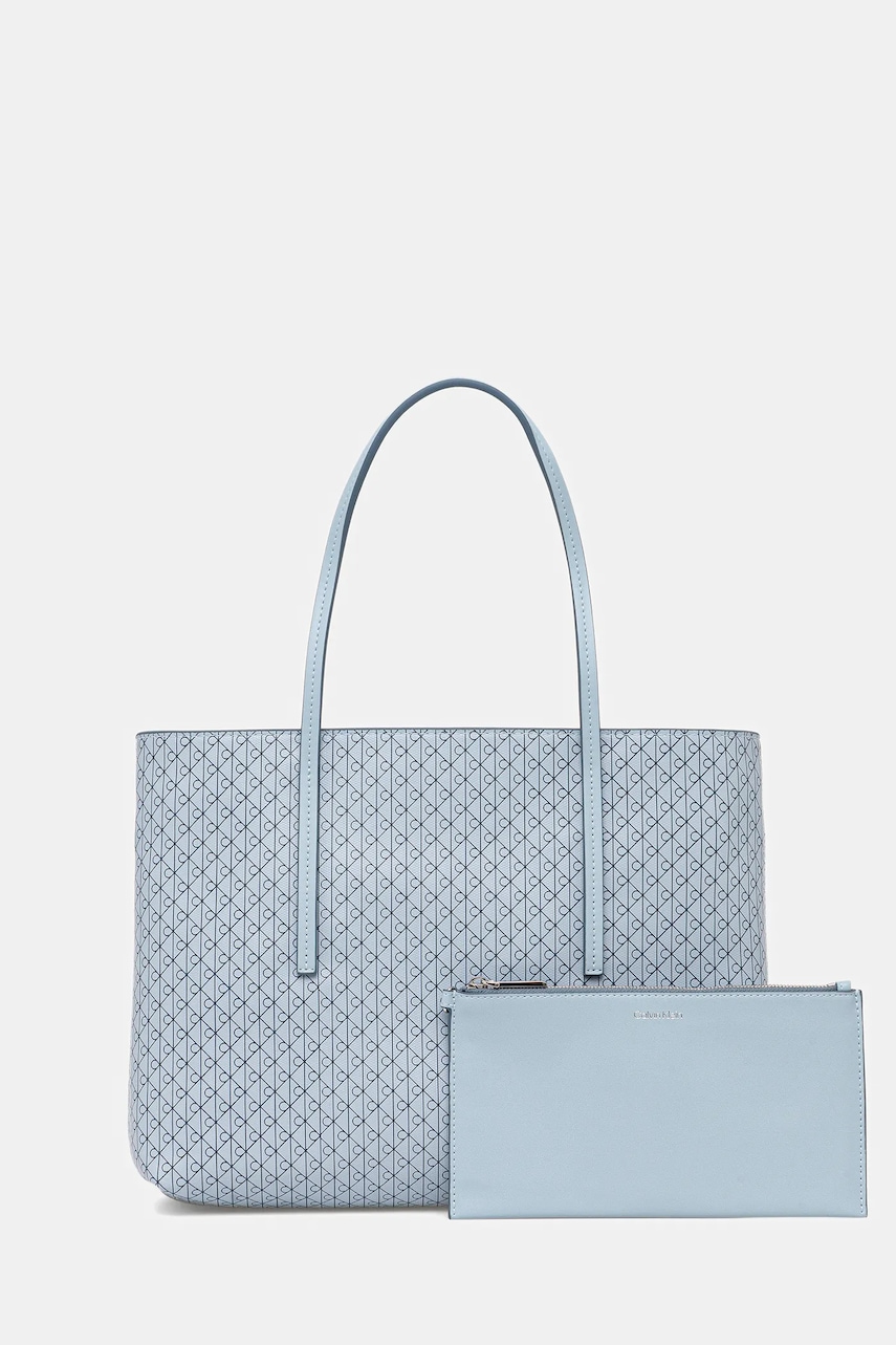 Levně Kabelka Calvin Klein modrá barva, LV04F3267G