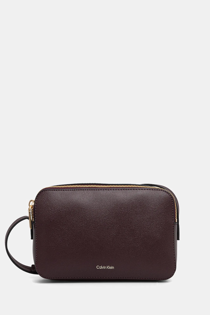 Levně Kabelka Calvin Klein hnědá barva, LV04F3276G