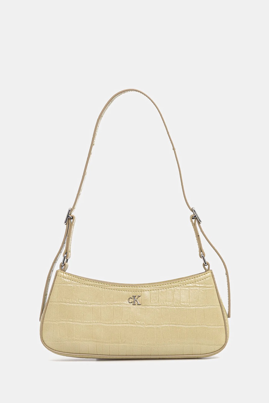 Levně Kabelka Calvin Klein zelená barva, LV04F3283G