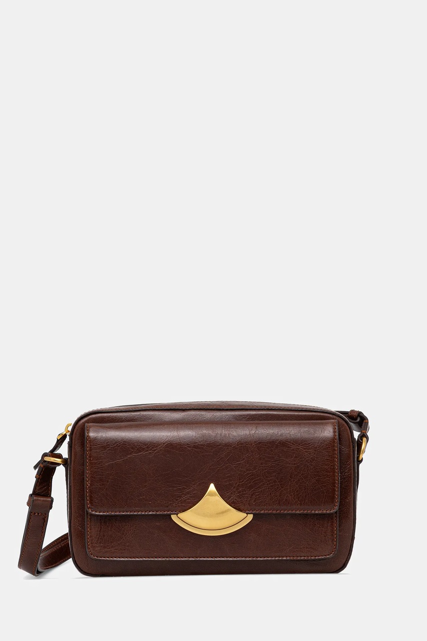 Кожаная сумочка Sessun цвет коричневый 25102022