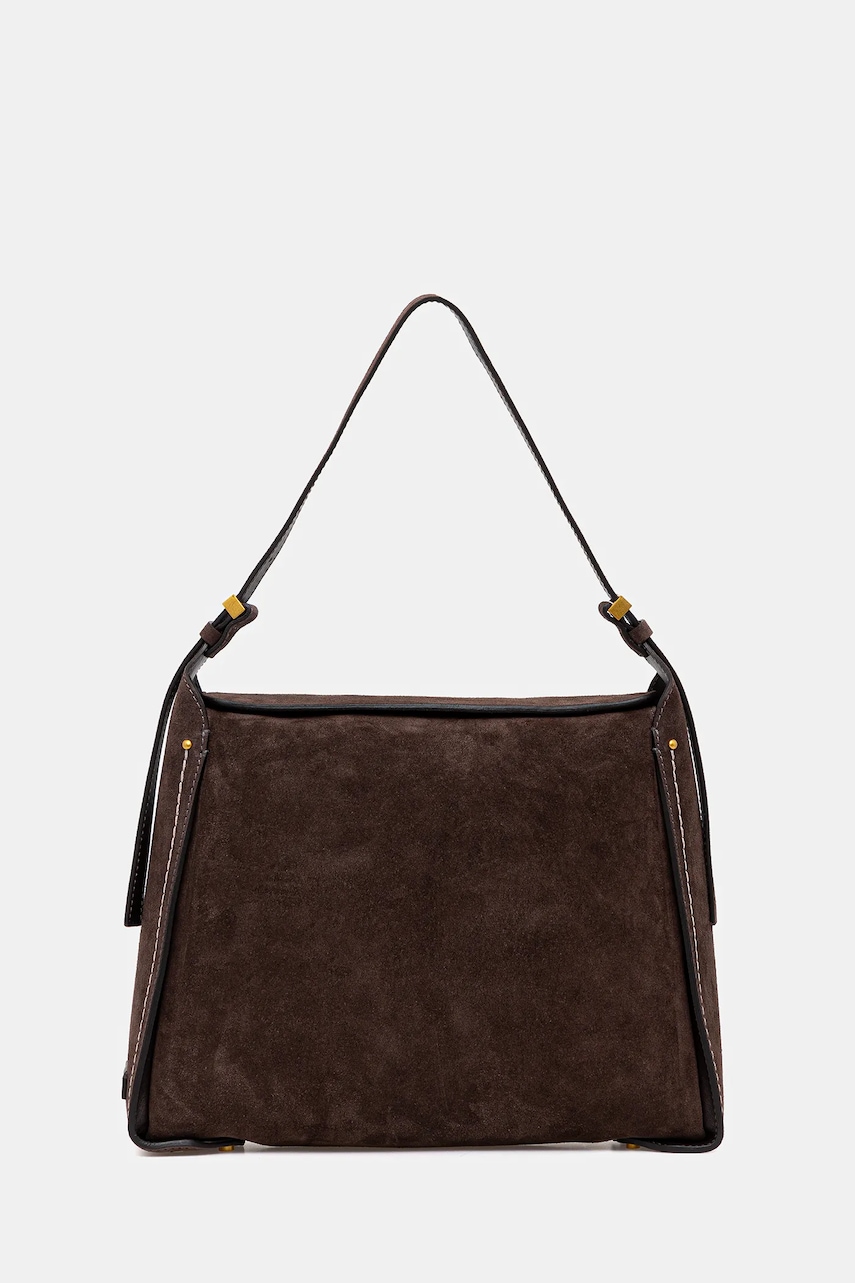 Gianni Chiarini geantă de mână din piele întoarsă PENELOPE culoarea maro, BS.12043.CM