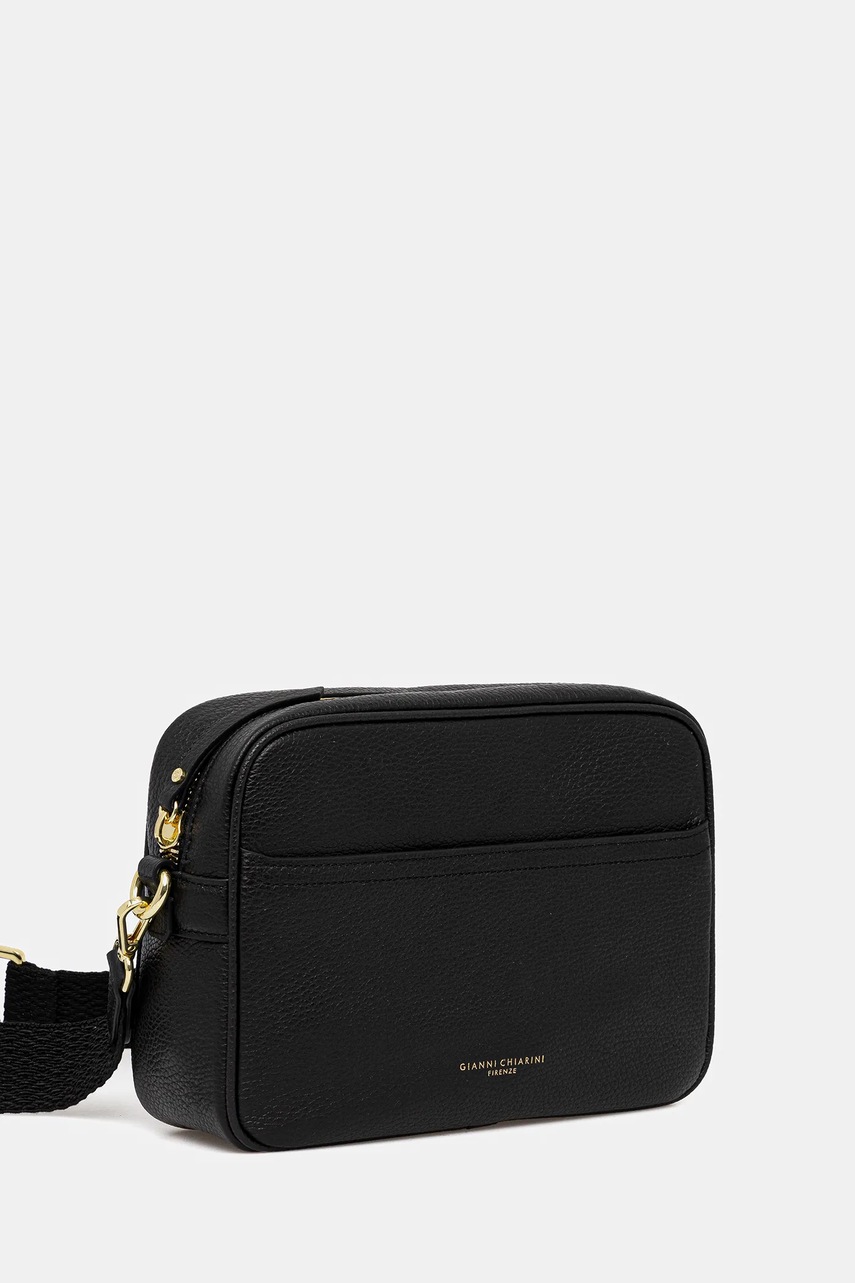 Δερμάτινη τσάντα Gianni Chiarini NINA χρώμα: μαύρο, BS.11180.COMM φωτογραφία