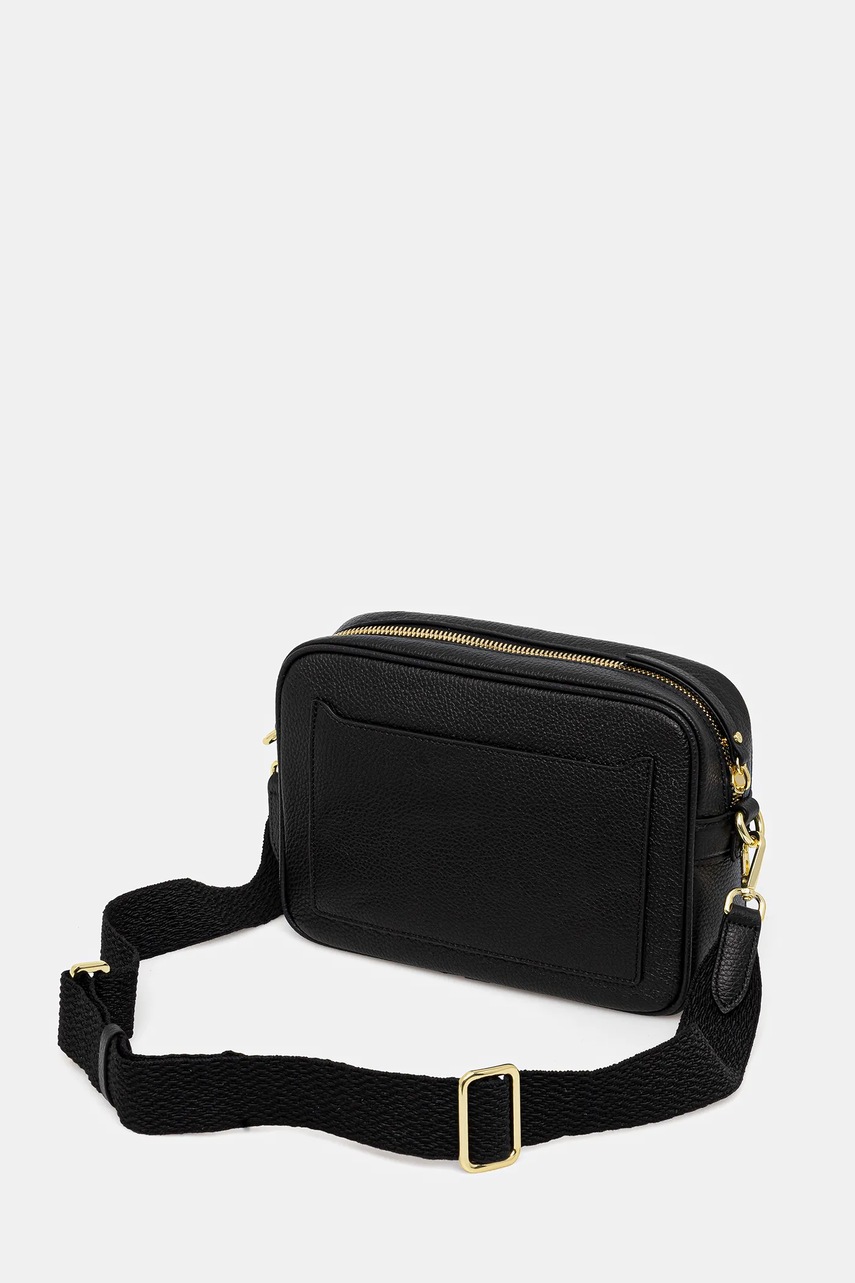 Δερμάτινη τσάντα Gianni Chiarini NINA χρώμα: μαύρο, BS.11180.COMM φωτογραφία