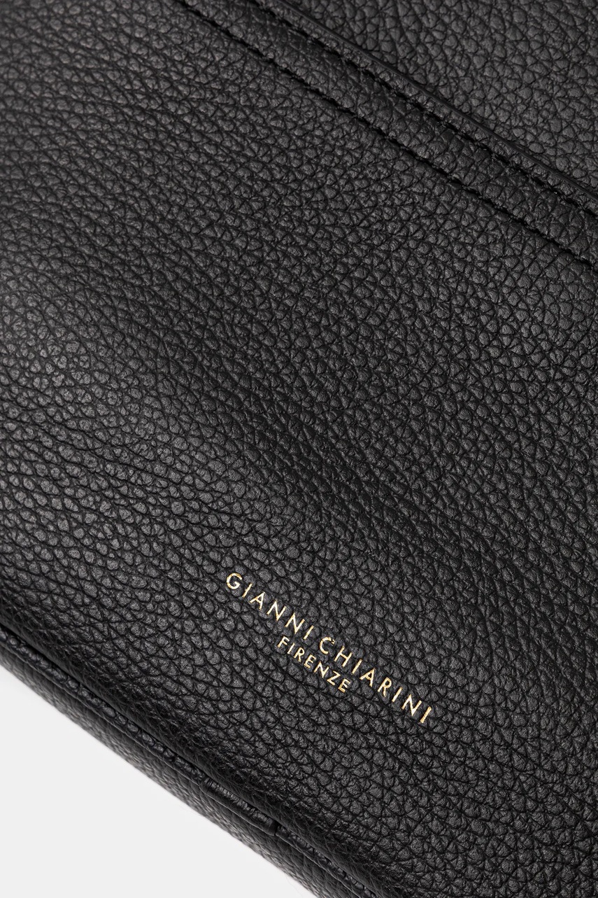 Δερμάτινη τσάντα Gianni Chiarini NINA χρώμα: μαύρο, BS.11180.COMM φωτογραφία