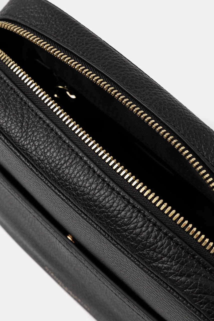 Δερμάτινη τσάντα Gianni Chiarini NINA χρώμα: μαύρο, BS.11180.COMM φωτογραφία