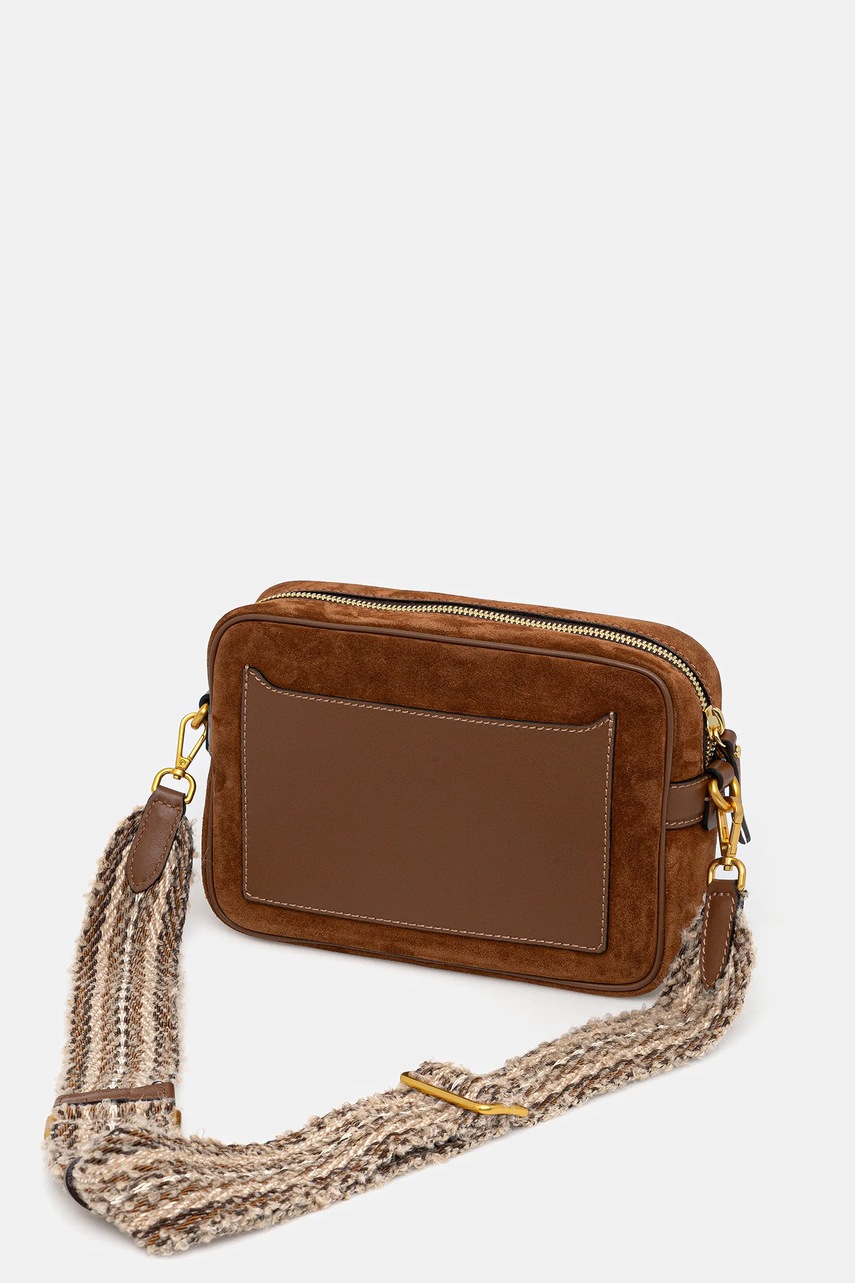 Τσάντα σουέτ Gianni Chiarini NINA χρώμα: καφέ, BS.12060.CM φωτογραφία