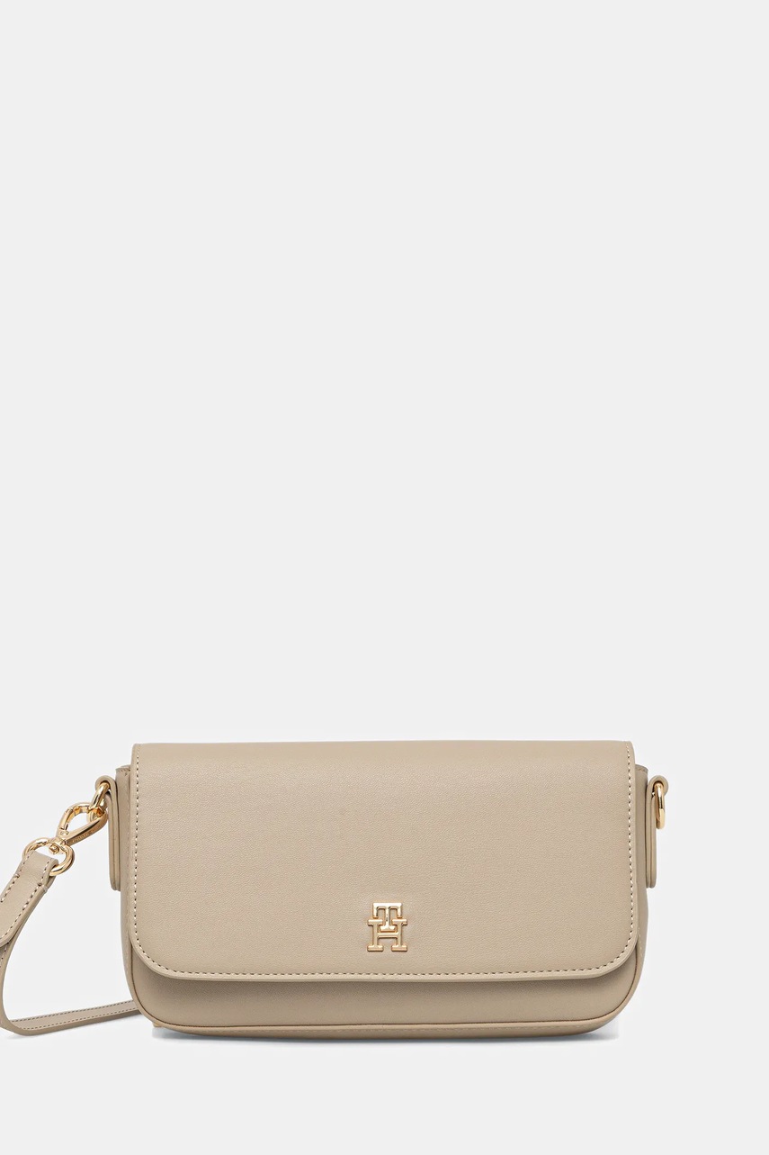 Levně Kabelka Tommy Hilfiger béžová barva, AW0AW17677