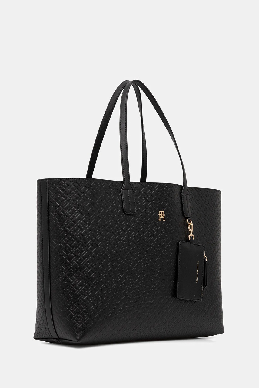 Двусторонняя сумочка Tommy Hilfiger цвет чёрный AW0AW17687