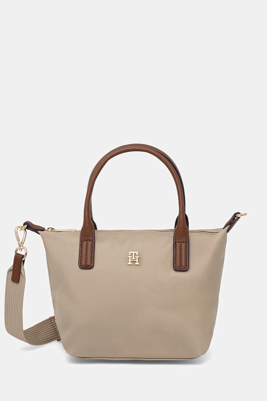 Kabelka Tommy Hilfiger béžová barva, AW0AW17709