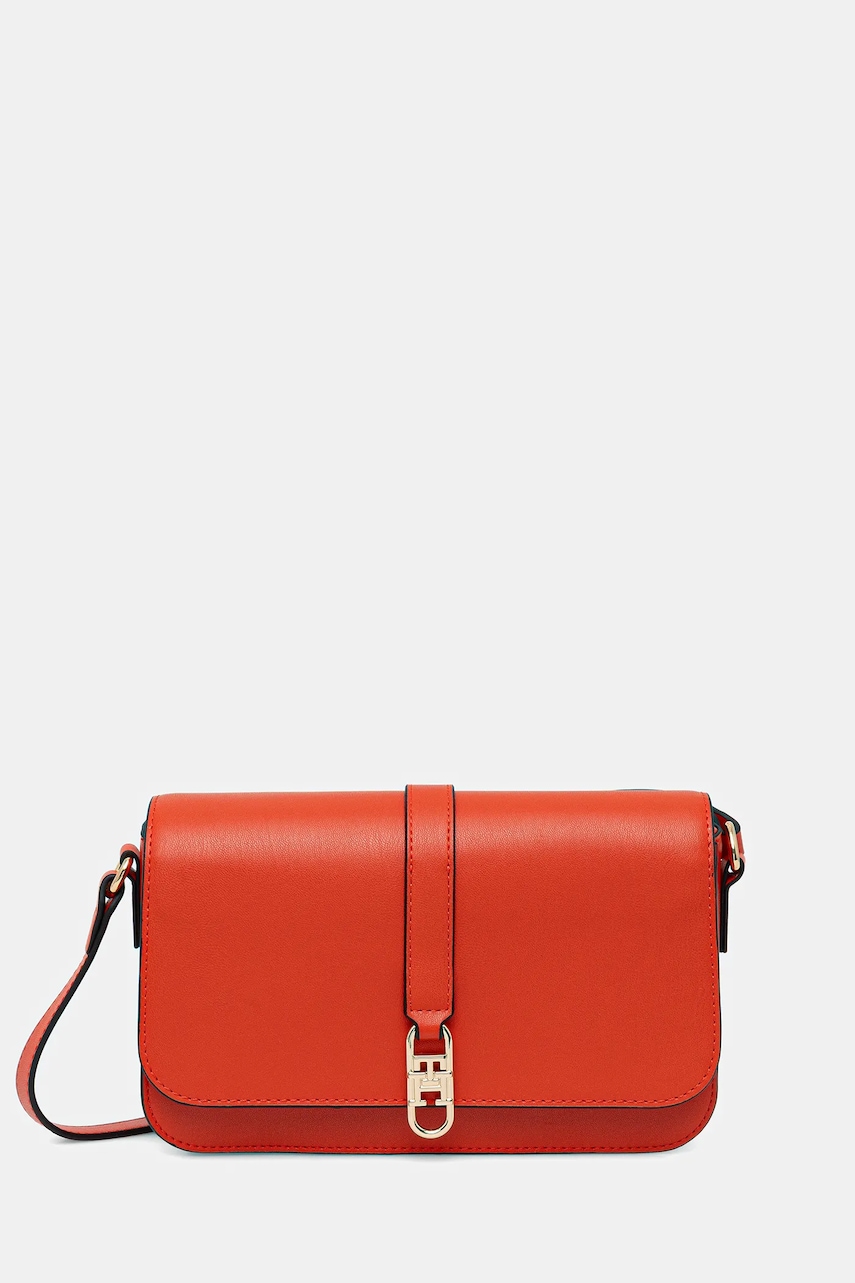 Levně Kabelka Tommy Hilfiger oranžová barva, AW0AW17723