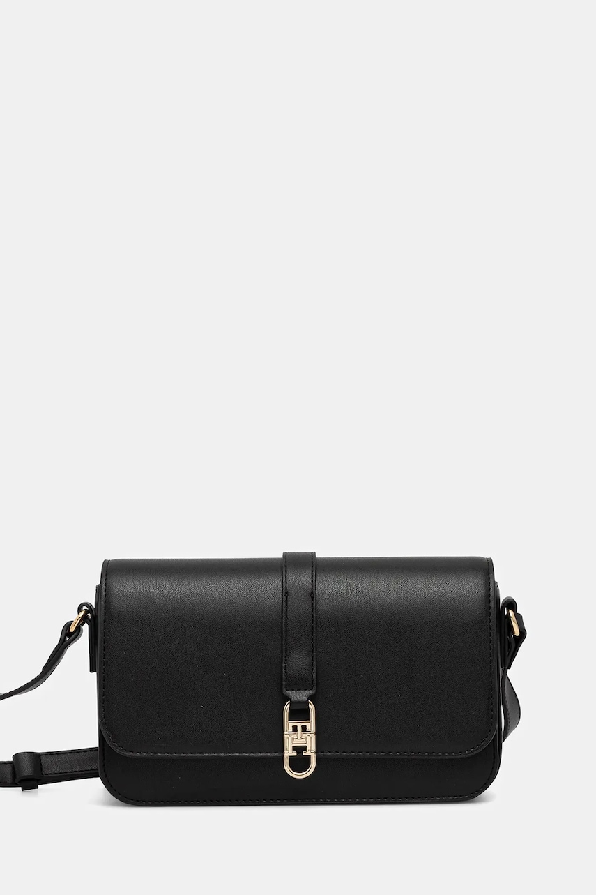 Kabelka Tommy Hilfiger černá barva, AW0AW17723