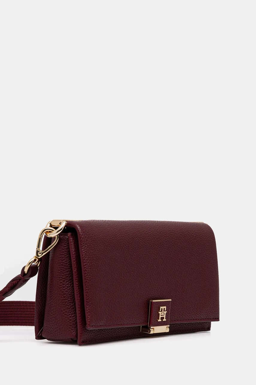 Сумочка Tommy Hilfiger цвет бордовый AW0AW17949