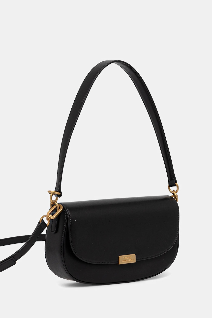 Кожаная сумочка Tommy Hilfiger цвет чёрный AW0AW18204 Кожаная сумочка Tommy Hilfiger цвет чёрный AW0AW18204