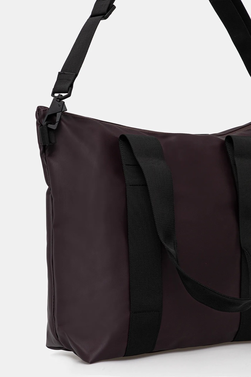 Τσάντα Rains 14160 Tote Bag Mini χρώμα: καφέ, 14160 φωτογραφία