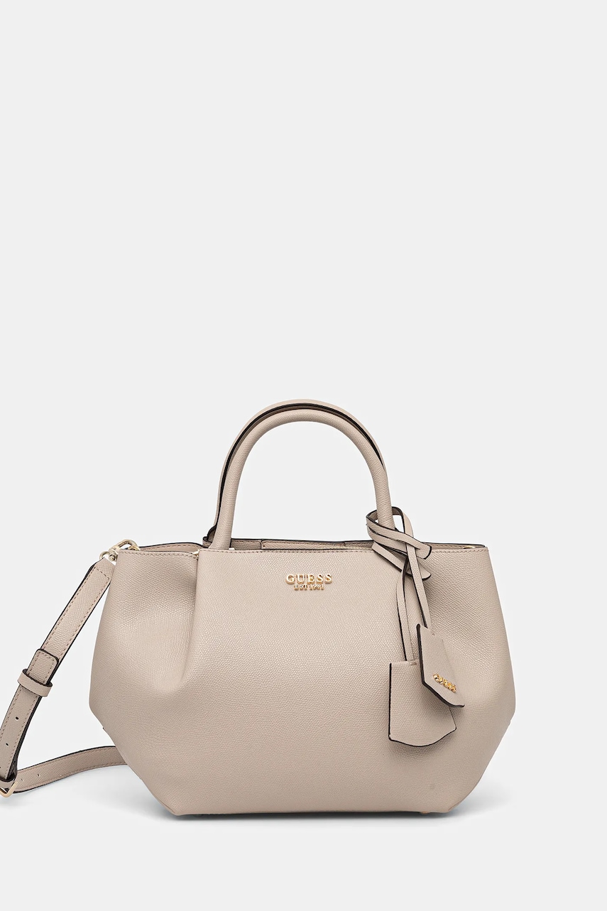 Levně Kabelka Guess AMORETTE béžová barva, HWBG78 98060