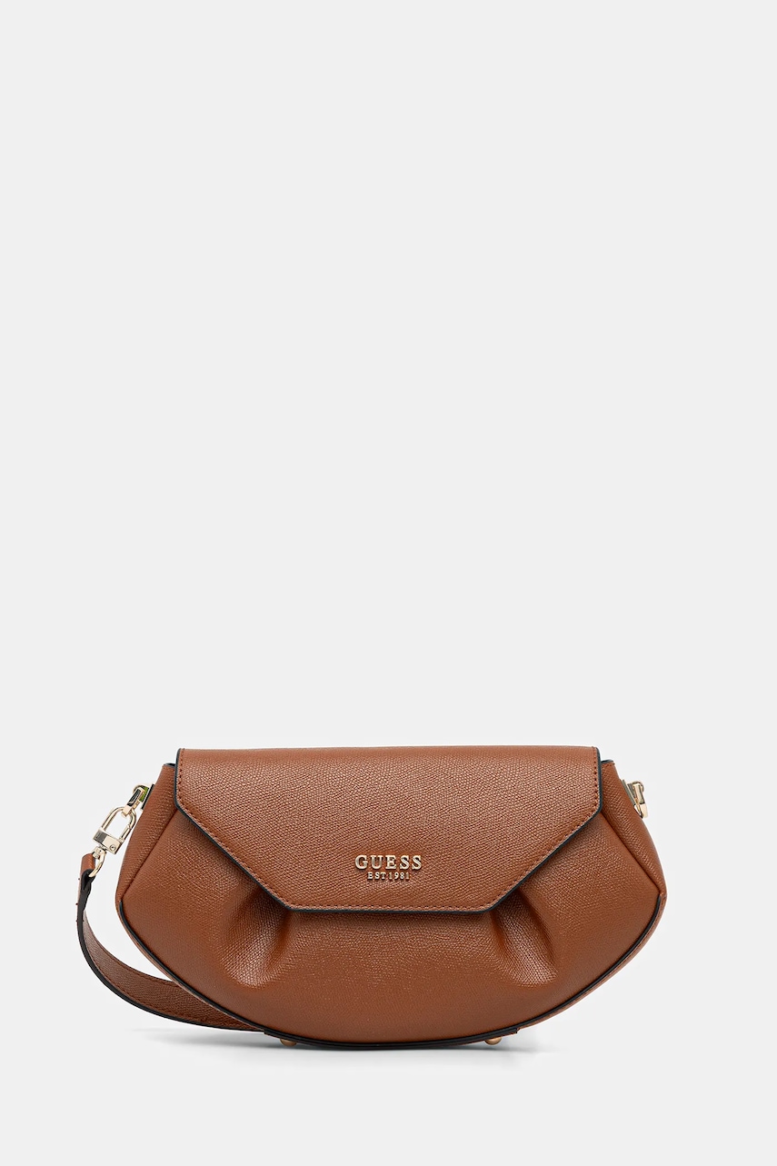 Kabelka Guess AMORETTE hnědá barva, HWBG78 98200