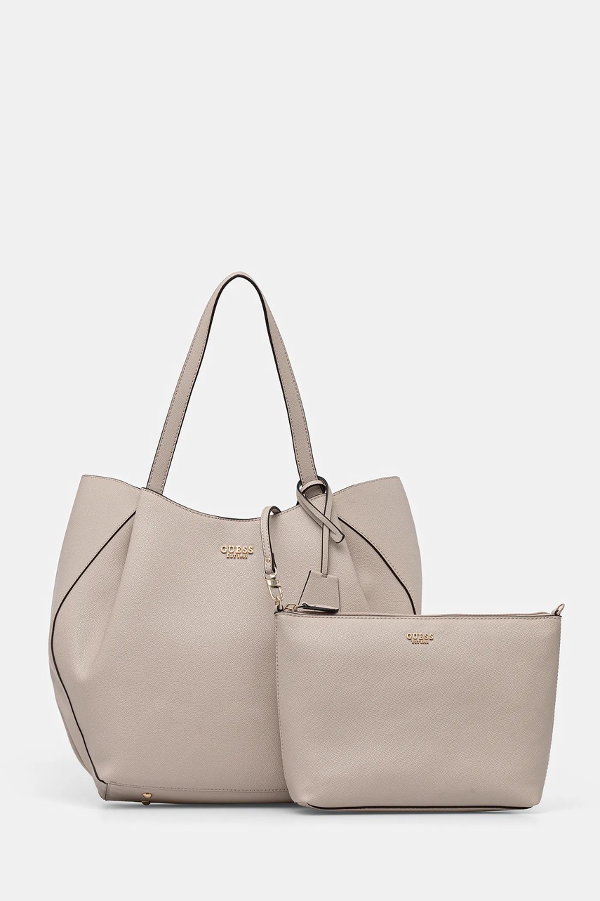 Levně Kabelka Guess AMORETTE béžová barva, HWBG78 98240